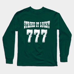 Strike It Lucky, Lucky Numbers, Lucky Green St Patrick's Day Long Sleeve T-Shirt